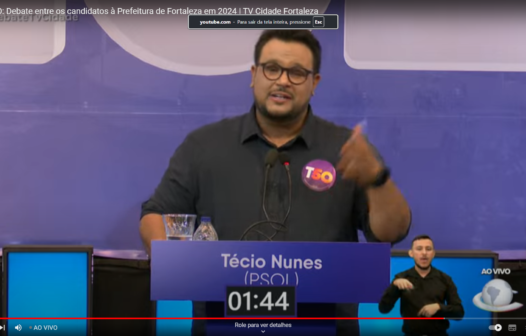 Debate TV Cidade: Técio Nunes questiona as propostas de Evandro Leitão para a juventude