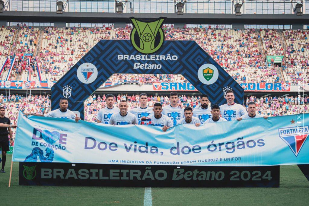 Jogo do Fortaleza tem ação para incentivar a doação de órgãos na campanha Doe de Coração