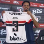 Jamal Lewis é apresentado no São Paulo e espera adaptação rápida: ‘Vou trabalhar duro’