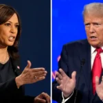 Harris diz que está ‘feliz’ por Trump estar bem e que ‘violência não tem lugar na América’