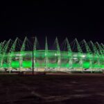 Arena Castelão é iluminada de verde para celebrar o Dia Nacional da Doação de Órgãos