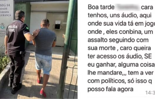 Extorsão: homem é preso por tentar vender a candidato informações sobre plano para assassiná-lo