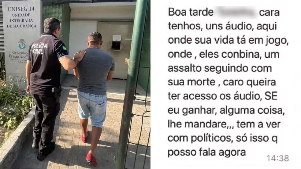 Extorsão: homem é preso por tentar vender a candidato informações sobre plano para assassiná-lo