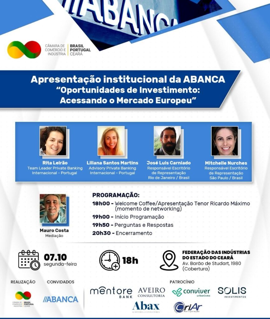 Fortaleza recebe evento para empresários e investidores sobre acesso ao mercado Europeu