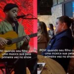 Preta Gil se emociona ao ver o filho cantar música dela em show pela primeira vez