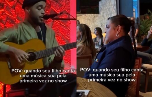 Preta Gil se emociona ao ver o filho cantar música dela em show pela primeira vez