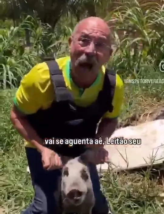 Inspetor Alberto é multado em R$ 3 mil após divulgar vídeo em que maltrata animal