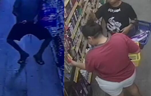 Quatro criminosos são flagrados furtando produtos de supermercado em Fortaleza