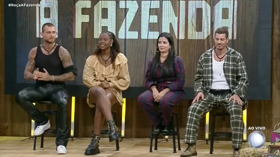 Yuri, Suelen, Vanessa e Sacha estão na Roça; Yuri, Vanessa e Sacha disputam Prova do Fazendeiro