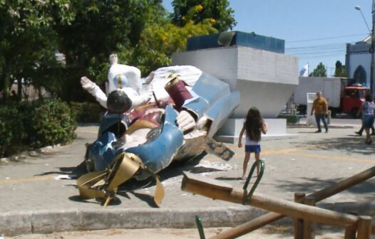 Especialistas apontam causas do desabamento de estátua de Nossa Senhora de Nazaré em Fortaleza