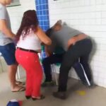 Cena de violência é flagrada em local de votação em Viçosa do Ceará, neste domingo (6)