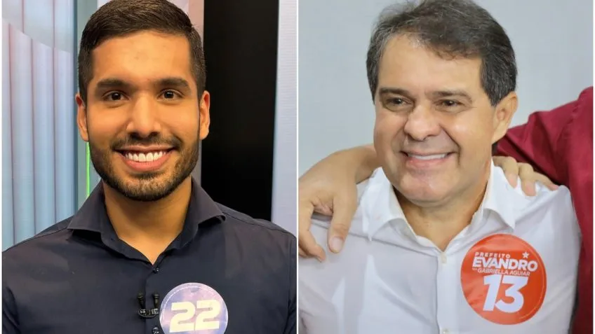 Evandro Leitão e André Fernandes se alternaram na liderança por três vezes durante apuração do 2º turno em Fortaleza