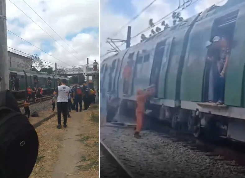 Metrô sofre pane e passageiros ficam presos entre estações em Fortaleza nesta quarta-feira (9)