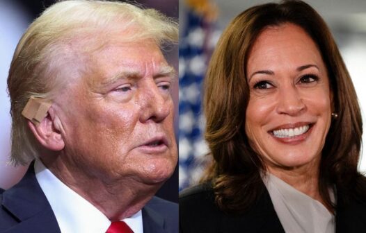 Trump tem vantagem sobre Kamala na apuração dos votos, diz projeção parcial