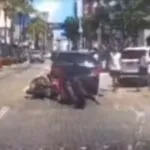 Motorista e motociclista trocam socos durante briga de trânsito em Fortaleza; vídeo