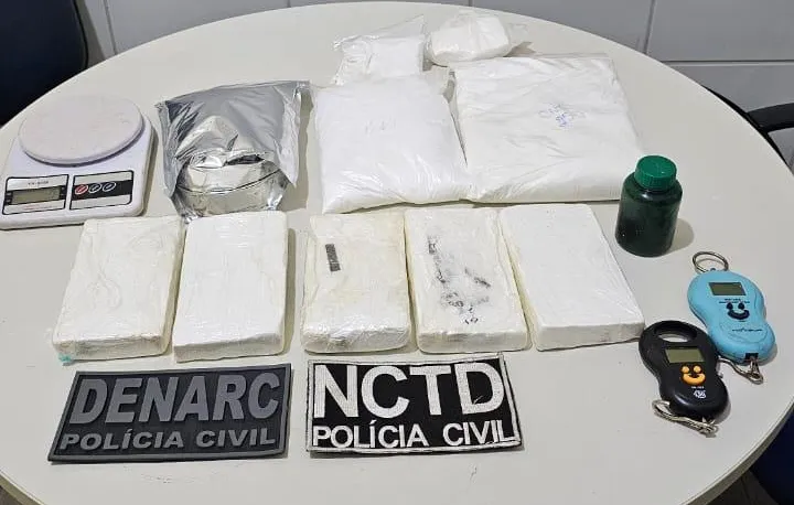 Chefe de grupo criminoso do Cariri é preso com 3 kg de cocaína na Bahia