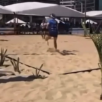 Tendas voam e atingem atletas de beach tennis em praia de Fortaleza; vídeo