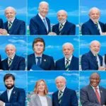 G20: Em fotos com chefes de Estado, Lula sorri com todos, menos com Milei