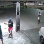 Cliente é assaltado por homem com tornozeleira em frente a supermercado