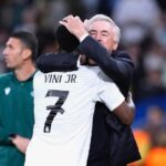 Ancelotti exalta Vini Jr. após atuação de gala na goleada do Real Madrid: ‘Te amo’