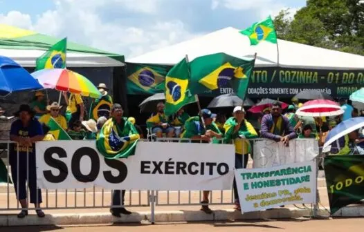 Faixas de atos golpistas em frente aos quartéis foram planejadas pelo Planalto, diz PF