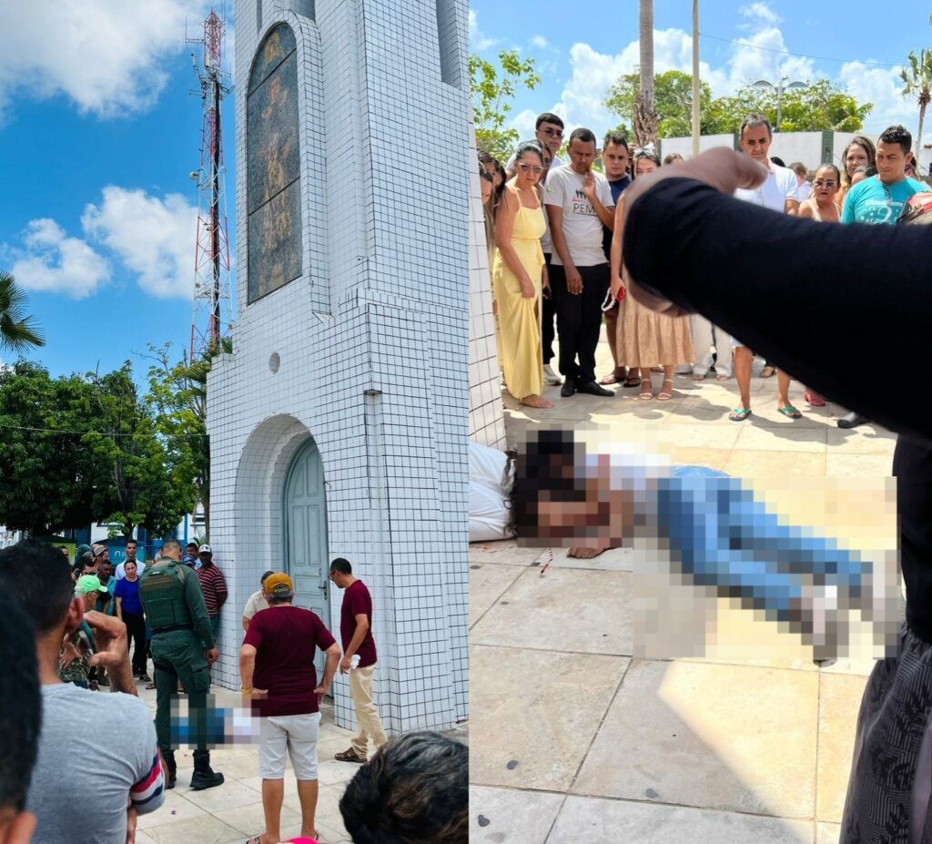 Homem é morto a tiros na porta da igreja onde a filha estava sendo batizada, no Ceará