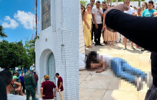 Homem é morto a tiros na porta da igreja onde a filha estava sendo batizada, no Ceará