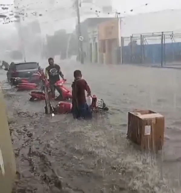 Segundo dia de fortes chuvas causa transtornos em Brejo Santo e Jardim, no Ceará