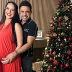 Graciele Lacerda prega peça em Zezé de Camargo na noite de Natal