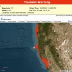 Alerta de tsunami após terremoto para Califórnia é suspenso nos EUA