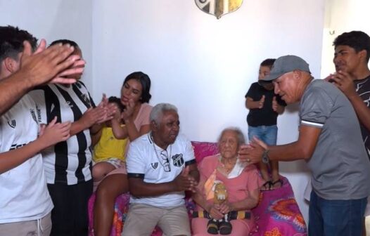 Idosa reúne filhos, netos, bisnetos e trinetos para celebrar 114 anos de vida em Fortaleza