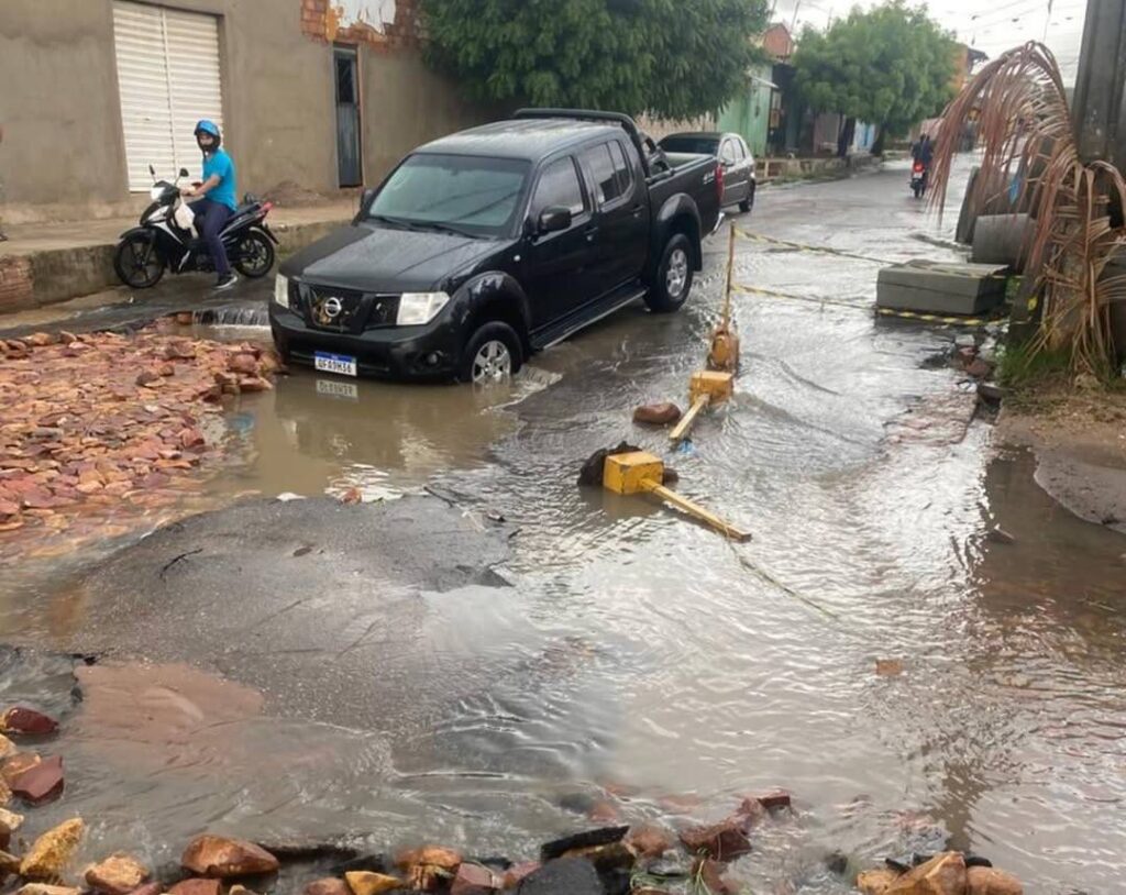 Barbalha registra maior chuva do Ceará com 135 mm; ruas ficam alagadas