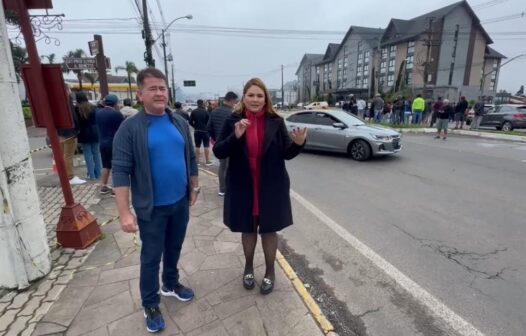 Mayara Lorena entrevistou turistas que estão na região onde o avião caiu em Gramado-RS