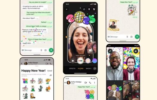 WhatsApp lança figurinhas, filtros e emojis para celebrar a chegada de 2025; saiba como acessar