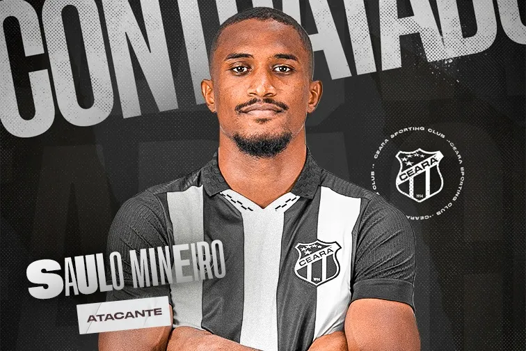 Ceará anuncia a venda do atacante Saulo Mineiro ao time chinês Shanghai Shenhua