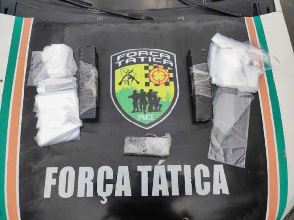 Polícia Militar apreende quase 2 kg de maconha que estava enterrada, em Sobral