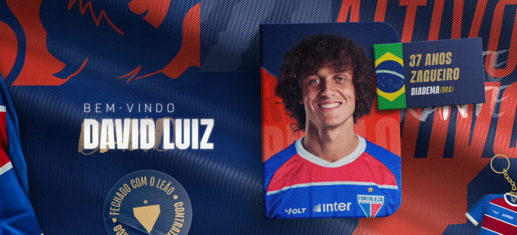 Fortaleza anuncia contratação do zagueiro David Luiz até 2026