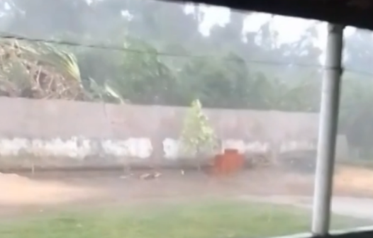 Forte ventania derruba muros, árvores e destelha casas no Ceará durante temporal