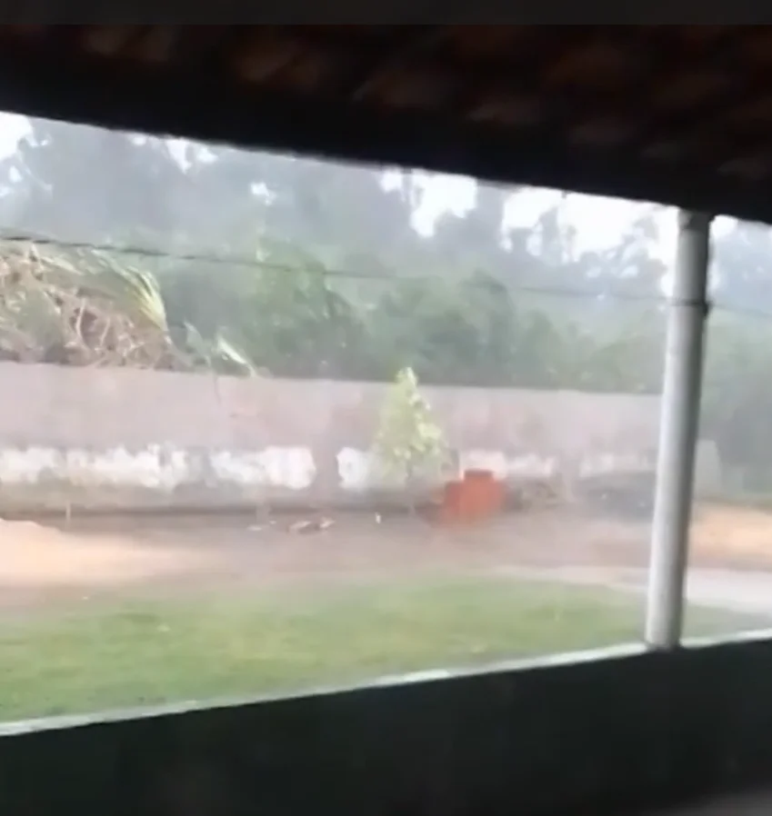 Forte ventania derruba muros, árvores e destelha casas no Ceará durante temporal