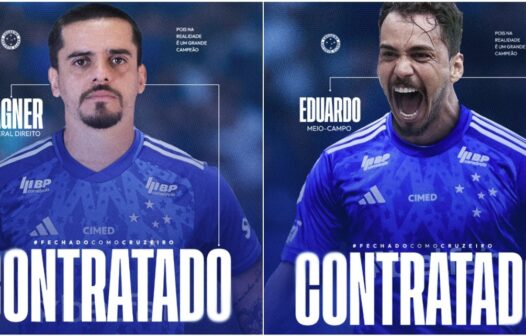 Cruzeiro anuncia as contratações do corintiano Fagner e o meia Eduardo