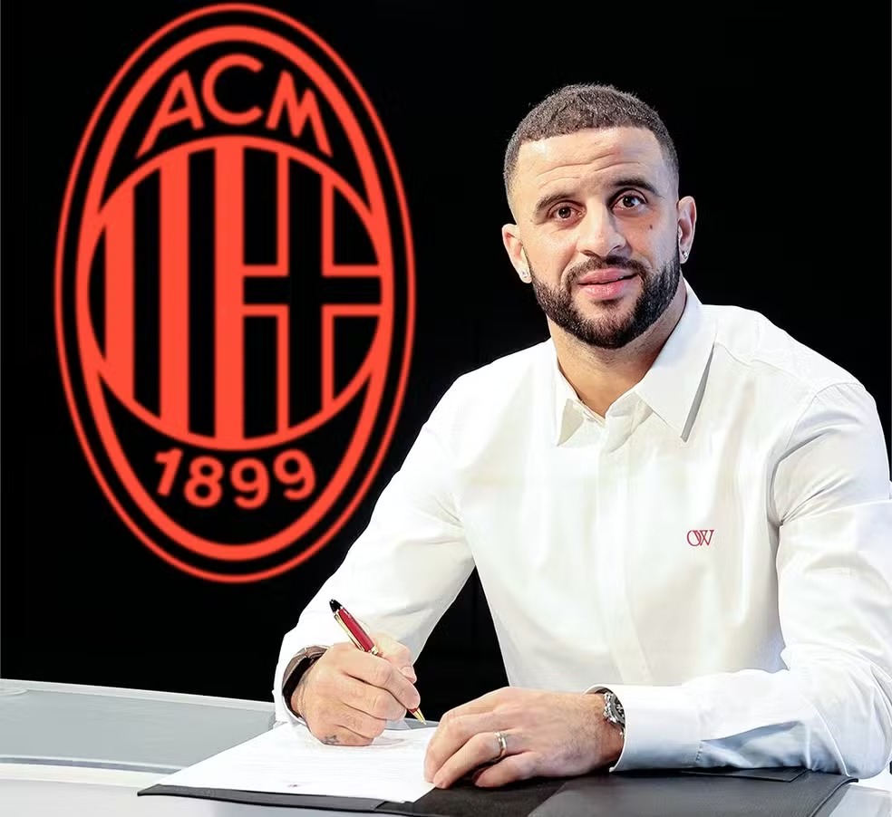 Milan anuncia a contratação por empréstimo do lateral-direito Kyle Walker, ex-Manchester City