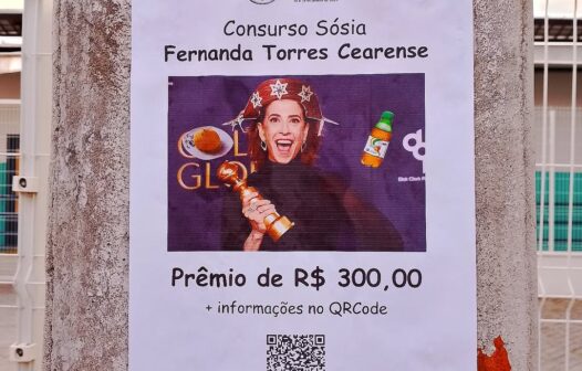 Concurso em Fortaleza premia melhor sósia cearense de Fernanda Torres com R$ 300; saiba mais