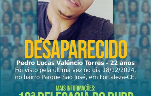 Família busca por jovem desaparecido em Maracanaú e apela por informações