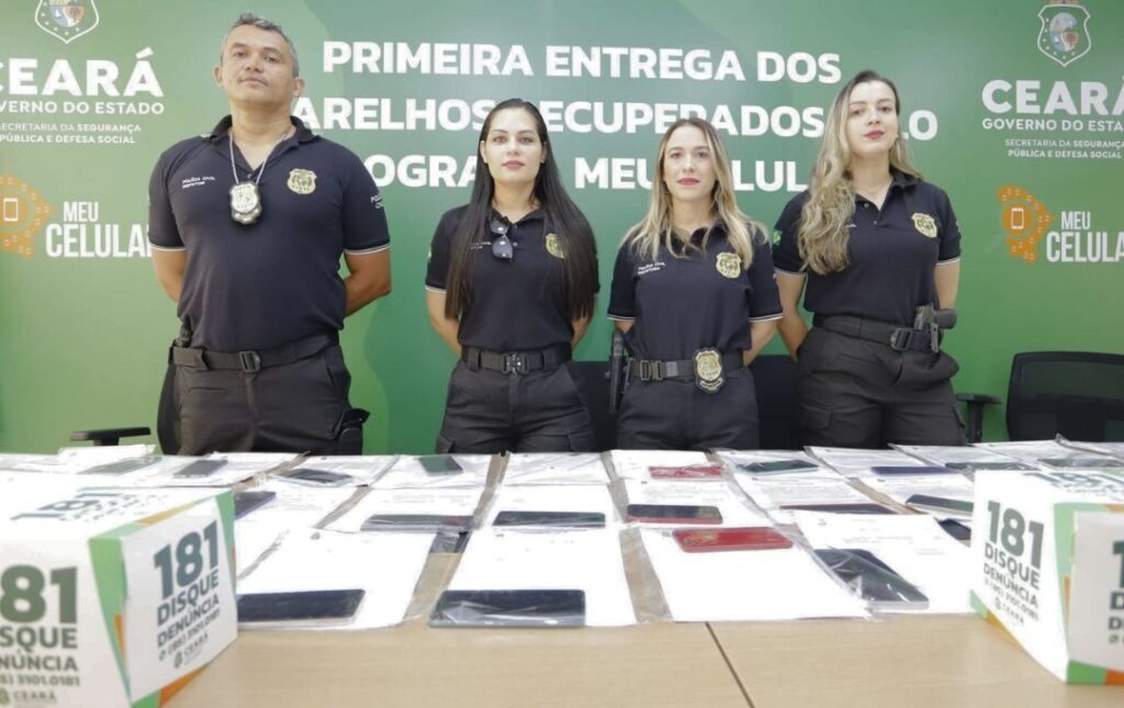 Governo do Ceará devolve nesta sexta (14) cerca de mil celulares roubados e recuperados pela polícia