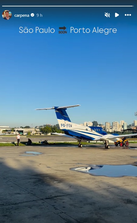 Advogado postou vídeo minutos antes da queda de avião em São Paulo