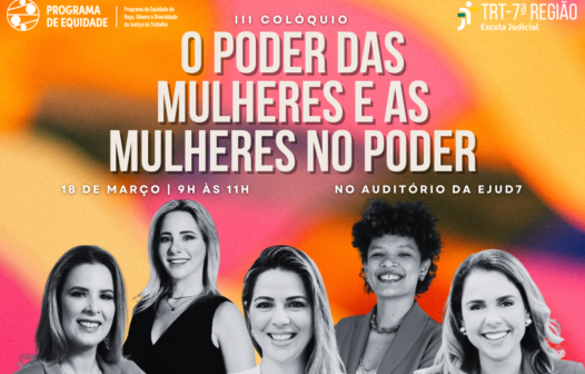 3º Colóquio do TRT-CE debate liderança feminina e participação das mulheres no poder