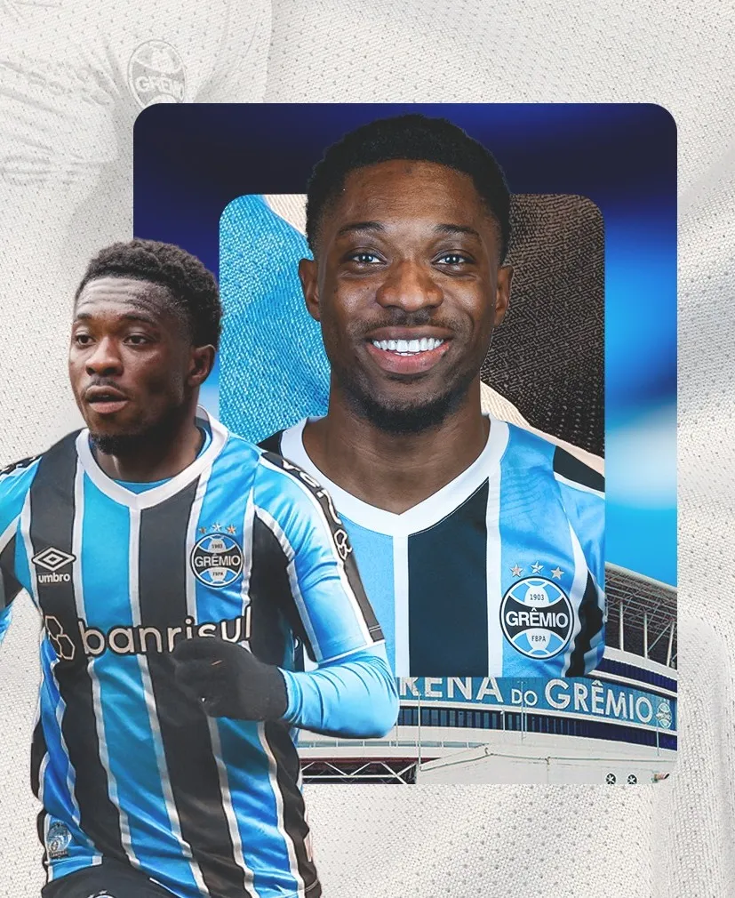 Grêmio anuncia a contratação do atacante Francis Amuzu até o fim de 2026