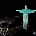 Cristo Redentor recebe projeção de imagens em apoio ao Papa Francisco