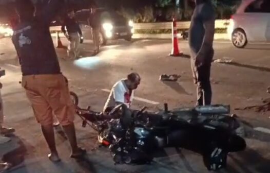 Acidente envolvendo carro, moto e bicicleta deixa uma pessoa morta na BR-116, em Horizonte/CE