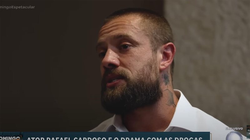 “Não estou curado”: após polêmicas, Rafael Cardoso assume vício em drogas